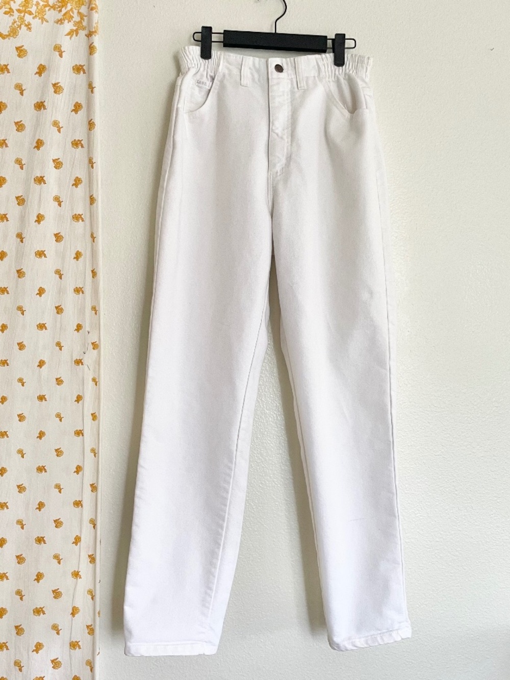 Vintage Lee White High Rise Mom Jeans USA Made Size 10 M